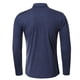 thumbnail image 2 of Camiseta de manga larga informal de color liso con solapa para hombre: 35 % poliéster/65 % algodón, tallas S-XXL, adecuada para el trabajo y las fiestas, 2 of 7