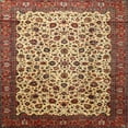 thumbnail image 1 of Ahgly Company Indoor Square Traditional Saffron Red Persian Area Rugs, 3' Square, 1 of 6
