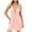 Pink-09, variant on DISKEBUISS Women's V-Neck Waist Retraction Sleepwear Cute Large Home Sleeping Dress Velvet Underwear Pink Free Size
