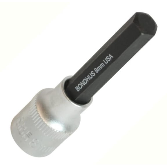 Bondhus ProHold Socket ProGuard Finish Hex Drill Bit Set White, 8mm