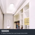 thumbnail image 6 of Motion Sensor LED Ceiling Light, 6inch 120V LED Flush Mount Round Lighting Fixture, 10W 700lm LED Closet Light for Indoor/Outdoor, Porches, Closet Rooms, Stairs, Hallways, 3000K Warm White, 6 of 9