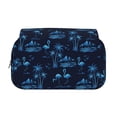 thumbnail image 2 of Disketp BLUE Flamingo Birds Estuche de Lápices de Doble Capa con Tapa Abatible y Cremallera, Organizador Escolar para Adolescentes y Adultos, 2 of 7
