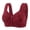 Wine, variant on Jelly Bras For Women Womens Casual Fashion Bra No Wires Anti Sagging Front Back Shaping Red 36-48