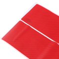 thumbnail image 3 of 4 Piezas De Carbono 3D licencia De Del Coche Sill Cubierta Anti-rayones Rojo Yotijar Etiqueta engomada del travesaño del travesaño de la puerta del coche, 3 of 10