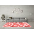 thumbnail image 3 of Ahgly Company Indoor Round Abstract Red Modern Area Rugs, 7' Round, 3 of 4