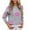 Grey, variant on Women's Round Neck Embroidered Long Sleeved Sweater