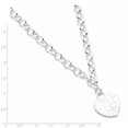thumbnail image 2 of Sterling Silver Embossed Heart Dangle Necklace (Weight: 18.72 Grams, Length: 17 Inches), 2 of 2