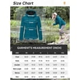 thumbnail image 7 of GEO-THERM Women's Softshell Jacket Hooded Waterproof Lightweight Windbreaker Jacket for Outdoor Hiking Camping, 7 of 7