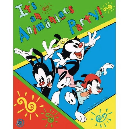 Animaniacs Vintage 1994 Invitations w/ Envelopes (8ct)