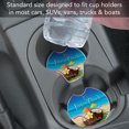 thumbnail image 7 of CounterArt "Five O' Clock Coconuts" 1 Pack Absorbent Stone Coaster for Vehicle Cup Holder 2.6" Diameter, 7 of 7