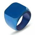 thumbnail image 6 of GKNET Men's Rings Square Classic Solid Color Fashion Wedding Engagement Delicate Jewelry -Gold-9, 6 of 9