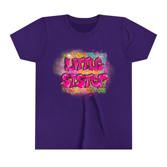 Airbrush Apparel, Airbrush Custom T-Shirt, Little Sister, Youth Tee