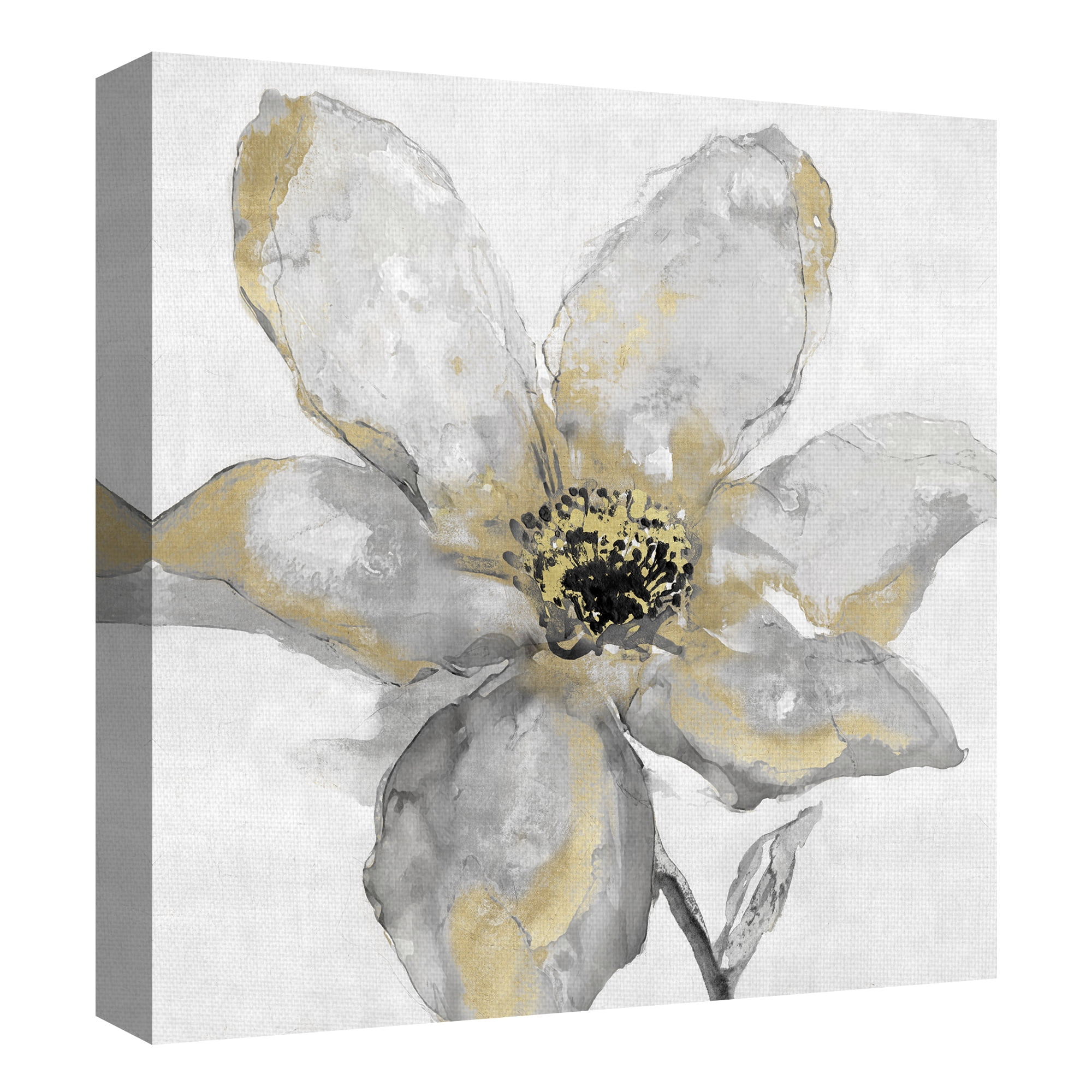 Petals and Gold by Tania Bello Floral Canvas Art