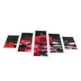 thumbnail image 2 of Juego de 5 pinturas de arte de pared con rosas rojas románticas, sin marco, para decoración del hogar, 2 of 10