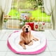 thumbnail image 2 of Cama para casa de mascotas, cojín de felpa desmontable y lavable para gatos y perros, color rosa S, 2 of 5