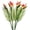 (c)31.5 Inch Orange(8 Pcs), variant on 8 count Bird of Paradise Artificial Combo Palm Leaves,4 Faux Bird of Paradise with 4 Artificial Palm Leaves for Wedding Garden Office Indoor and Outdoor Decor(Orange)