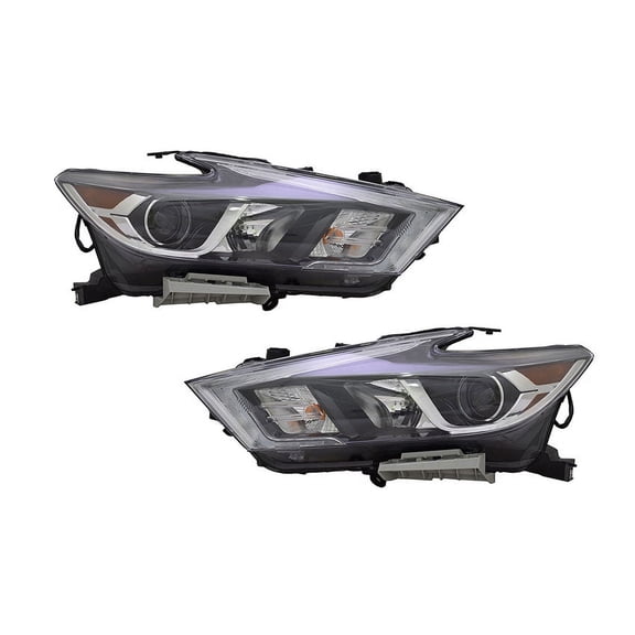 New Headlight Pair Fits Nissan Maxima Sedan Sv Sr S 2016 26060-4Rf0A 26060-4Rf0B