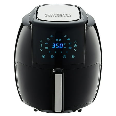 GoWISE USA 5.8-Quarts 8-in-1 Air Fryer XL with 6-PC Accessory Set + 50