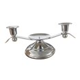 thumbnail image 2 of Candelabro de pilar Macarena Soporte para velas Decorativo Plata 28 cm x 11 cm x 8 cm, 2 of 8