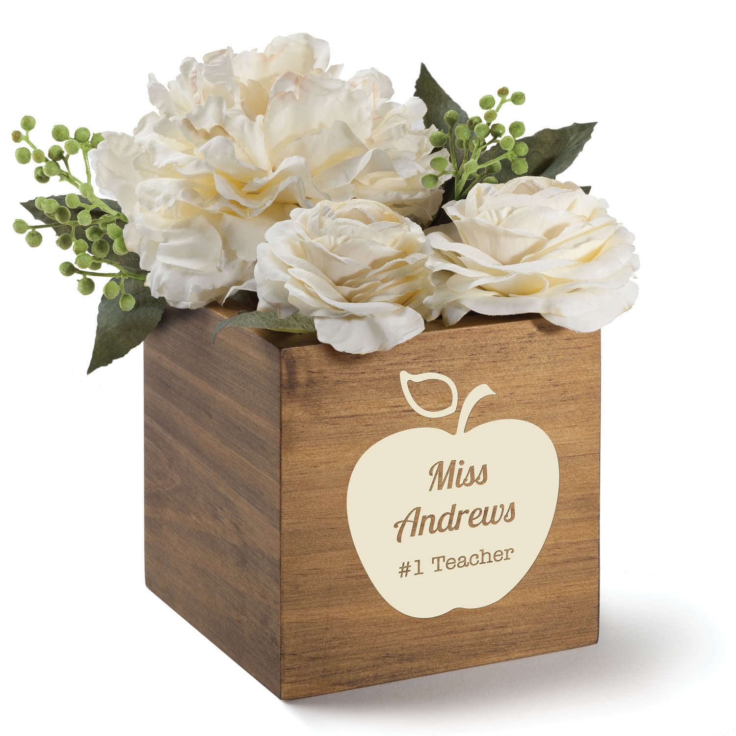 Personalized Teacher Wood Storage Box