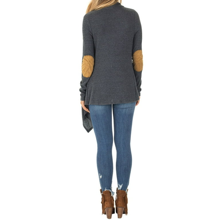 Women's elbow patch clearance cardigan