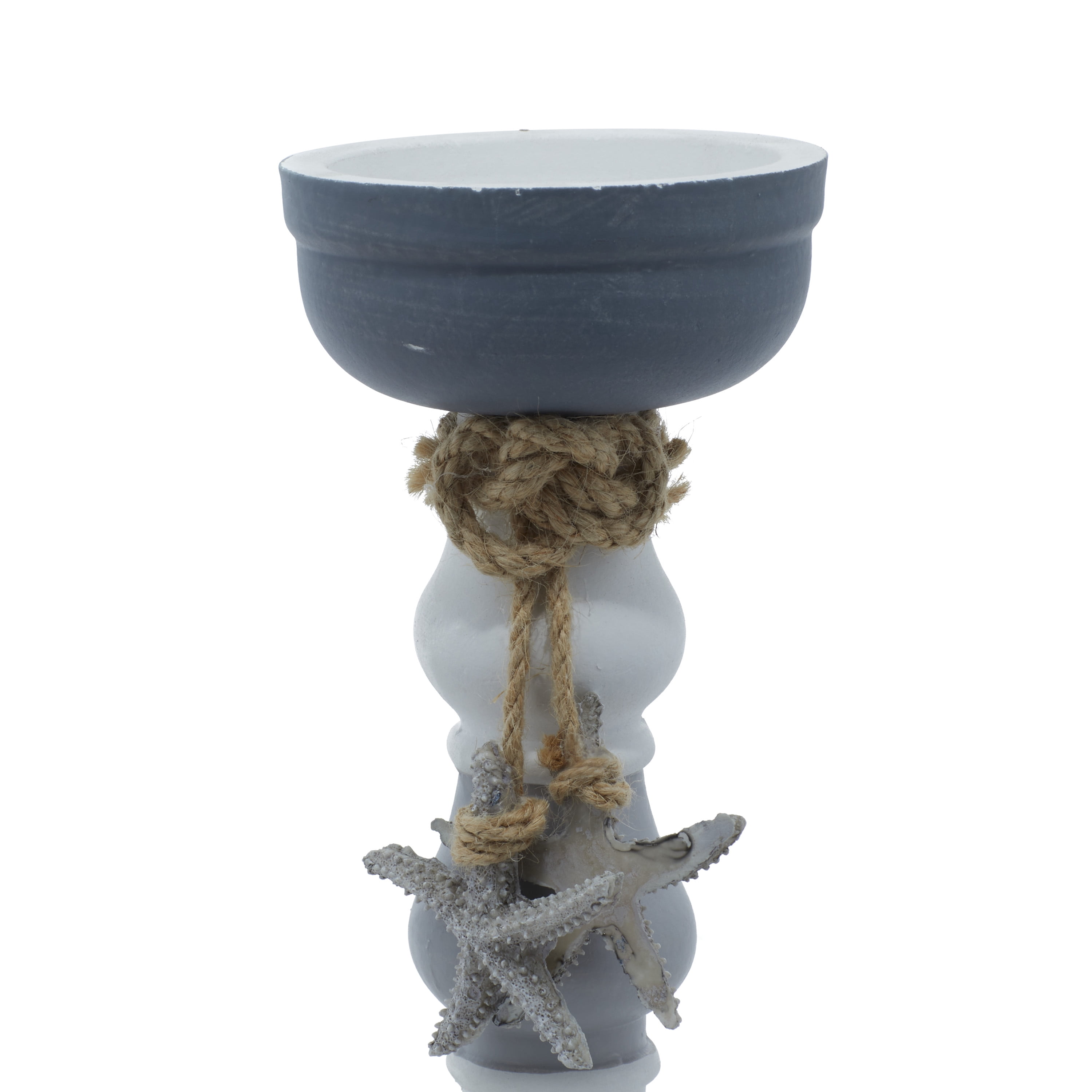 DecMode 10", 12"H Candlestick, Grey, 2 - Pieces