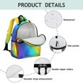 thumbnail image 4 of Colorful Tie Dye Pattern Backpack for School,Cute School Bag,Schoolbag with Adjustable Shoulder Straps & Padded Back,15.25"x11.5"x5.25", 4 of 5