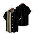 thumbnail image 2 of XDZJLR Men Shirts Casual Printed Short Sleeve Button Down Beach Fashion Casual Tops, 2 of 5