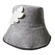 thumbnail image 5 of Gorro de fieltro para sauna, accesorios para baño, buena absorción de agua, lavado a mano recomendado Gris, 5 of 9