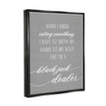 thumbnail image 3 of Stupell Industries Humorous Dog Quote Animal Pet Lover Typography Graphic Art Jet Black Floating Framed Canvas Print Wall Art, Design by Daphne Polselli, 3 of 5