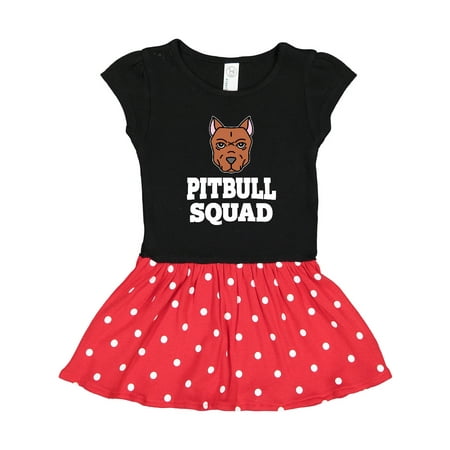 

Inktastic Dog Pitbull Squad Gift Toddler Girl Dress