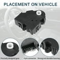 thumbnail image 3 of Reemplazo del actuador de control de la puerta de mezcla de aire del calentador HVAC para BUICK CENTURY Durable No.89018395 2 Pcs, 3 of 6