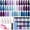 Baby Blue Violet Purple, variant on AZUREBEAUTY 31 Pcs Dip Powder Nail Kit Starter 20 Colors Glitter Nude Green Mermaid Serie Dip Powders Liquid Set with Base Top Coat Activator French Nails Art Manicure DIY Salon Christmas Gift