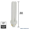 thumbnail image 4 of Sylvania 18 watts CFL Light Bulb, 4 Pin, G24 Q-2, 3500K, 4 of 5