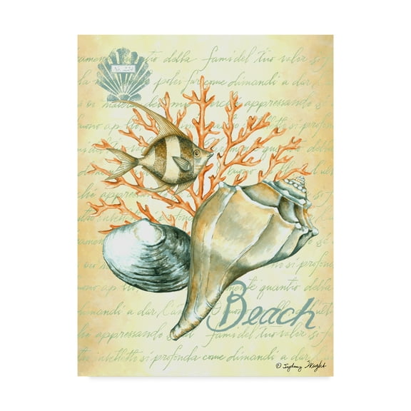 Trademark Fine Art 'Under The Sea Nautical I' Canvas Art by Sydney Wright