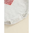 thumbnail image 7 of aturustex Infant Baby Girls Valentine's Day Sweatshirts Rompers 0 3M 6M 12M 18M Toddler Long Sleeve Bodysuit Pullovers Crew Neck Sequined Heart Jumpsun Loose Casual Daily Spring Fall Clothes, 7 of 7