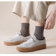 thumbnail image 5 of 5 Pairs Plus Velvet Thick Solid Color Men Wool Socks, Thick Warm Winter Socks, 5 of 5