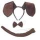 thumbnail image 1 of Diadema con orejas de perro Perfecl conjunto de pajarita y cola larga disfraz para fiesta, 1 of 8
