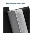 thumbnail image 5 of EuKer 2.6 Gal Slim Trash Can, Metal Garbage Can with Removable Inner Bucket and Soft Close Lid for Kitchen, Bathroom, Black, 5 of 7