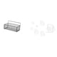 thumbnail image 1 of Cesta de almacenamiento,Cesta organizadora de almacenamiento de cocina colgante de alambre,Organizador de pared para baño con cesta de almacenamiento de alambre,Adhesivo de pared,Calcomanías, 1 of 8