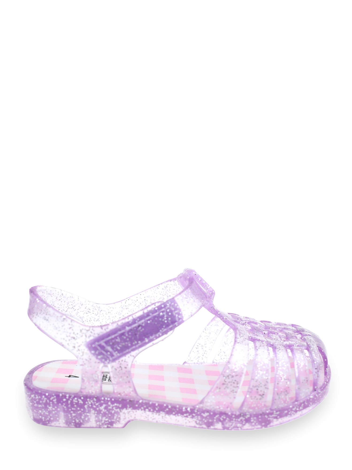 Wonder Nation Baby Girls Glitter Jelly Fisherman Sandal