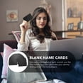 thumbnail image 1 of HAMPPLIES 50Pcs Light Rustproof Black Metal Business Cards for Sublimation and Engraving, 1 of 8