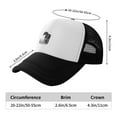 thumbnail image 6 of PAYOHTO Kids Black Horse White Photo Baseball Hat Back Adjustable Mesh Breathable Hats Black Trucker Cap Outdoor Fishing Sun Caps for Boys or Girls ages 4-10, 6 of 9