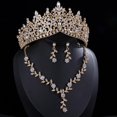 thumbnail image 6 of Tiaras and Crowns for Women,3-pack Tiaras Earrings Necklace, Crystal Bridal Jewelry Set, Costume Party Halloween Prom Pageant Jewelry for Women, 6 of 8