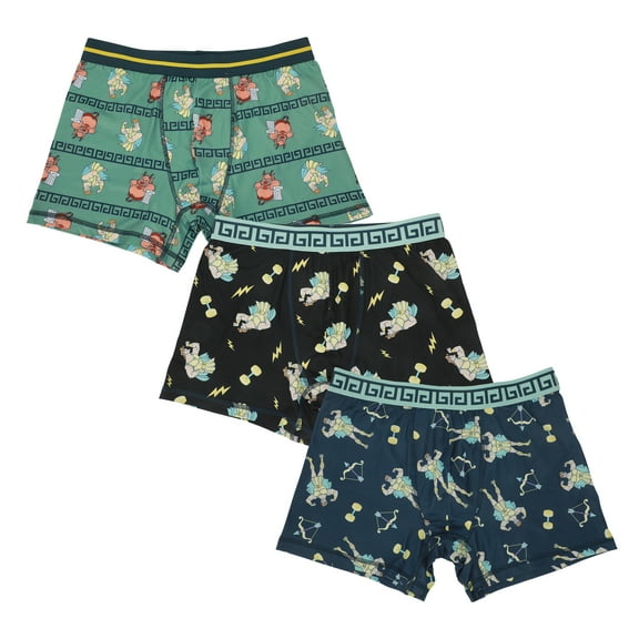 Disney Hercules Hero's Strength Men's 3-Pack Boxer Briefs-Medium