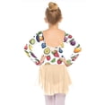 thumbnail image 6 of Grblisyd Ballet Leotards for Girls Floral Print Dance Leotards with Skirt Gymnastic Ballerina Outfit Dress Classic Long Sleeve, 6 of 6