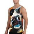 thumbnail image 2 of Haiem Cow Men Workout Tank Top Gym Bodybuilding Sleeveless Muscle T Shirts Athletic Tank Breathable Workout Shirt-Medium, 2 of 9