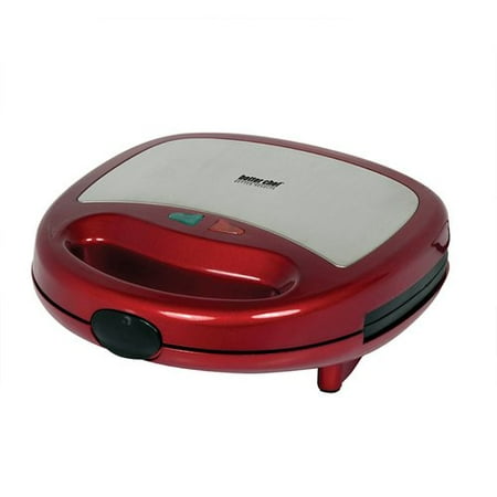 Better Cher Panini Contact Grill- Red With Stainless Steel