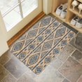thumbnail image 3 of Non-Slip & Absorbent Boho Small Rug - Black/White 30x17 Geometric Modern Design Ideal Door Mat for Entryway Kitchen Living Room or Bedroom, 3 of 6