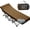 Dark brown, variant on Camping Cot Mattress 2in Memory Foam Sleeping Pad,Soft Warm Non-Slip Camping Mattress Topper with Retaining for Adults,Portable Roll up Pad for Travel(only Mattress)